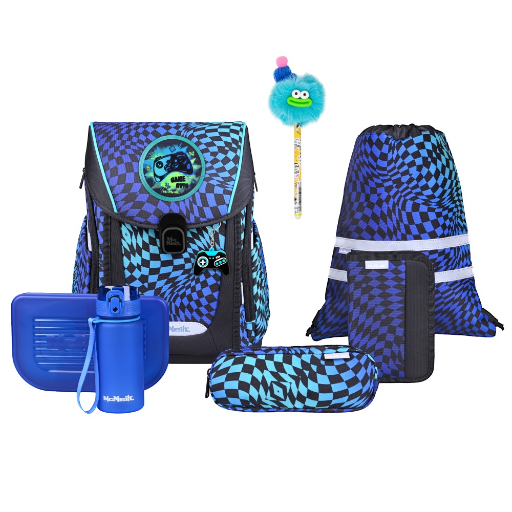 McNeill Schulranzen Primo Gamer + Gratisartikel