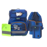 Lässig Schulranzen Light Unique Set 6 tlg. Space Blau