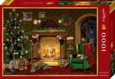 Spiegelburg Puzzle Weihnachtliches Kaminzimmer
