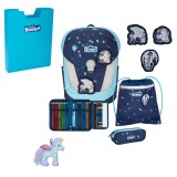 Scout Exklusiv Sunny II LED Pegasus Schulranzen Set 5tlg. + gratis Glücksbringer