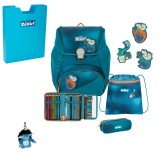 Scout Exklusiv Alpha Superflash Seadragon Schulranzen Set 5tlg. + gratis Glücksbringer
