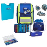 Scout Genius Blue Police Schulranzen Set 5tlg. + gratis Farbkasten