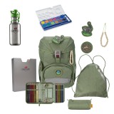 DerDieDas Schulranzen ErgoFlex Eco Green Planet Set 6tlg. + gratis Farbkasten