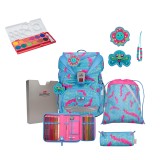 DerDieDas Ergoflex Superlight Schulranzen Set 5tlg. Happy Pixel + gratis Farbkasten