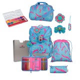 DerDieDas Ergoflex Superlight Schulranzen Set 6tlg. Happy Pixel + gratis Farbkasten