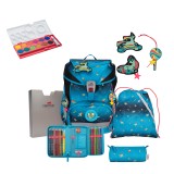 DerDieDas Schulranzen ErgoFlex LED Rainbow Star Set 5tlg. + gratis Farbkasten