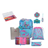 DerDieDas Schulranzen Ergoflex Tiny Set 5tlg. Happy Pixel + gratis Farbkasten