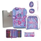 DerDieDas Ergoflex Tiny Schulranzen Superflash Magic Unicorn Set 5tlg.