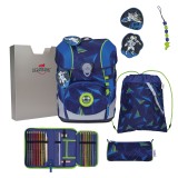 DerDieDas Ergoflex Tiny LED Schulranzen Set Moon Mission 5tlg.