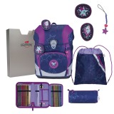 DerDieDas Ergoflex Tiny LED Schulranzen Set Dancing Star 5tlg.