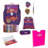 Scout Exklusiv Alpha Superflash Fantasy Schulranzen Set 5tlg. + gratis Farbkasten