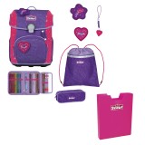 Scout Neo Exkluxiv Schulranzen Set Superflash Extreme Heartbeat Set 5tlg.