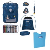 Scout Neo Exklusiv Schulranzen Set LED Rocket Rider 5tlg.