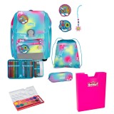 Scout Exklusiv Genius Safety Light Happy Rainbow Schulranzen Set 6tlg. + gratis Farbkasten