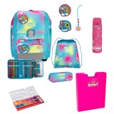 Scout Exklusiv Genius Safety Light Happy Rainbow Schulranzen Set 7tlg. + gratis Farbkasten