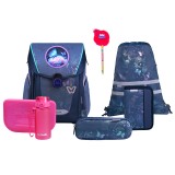 McNeill Primo Schulranzen Set Roses 9tlg. + gratis Radierstift